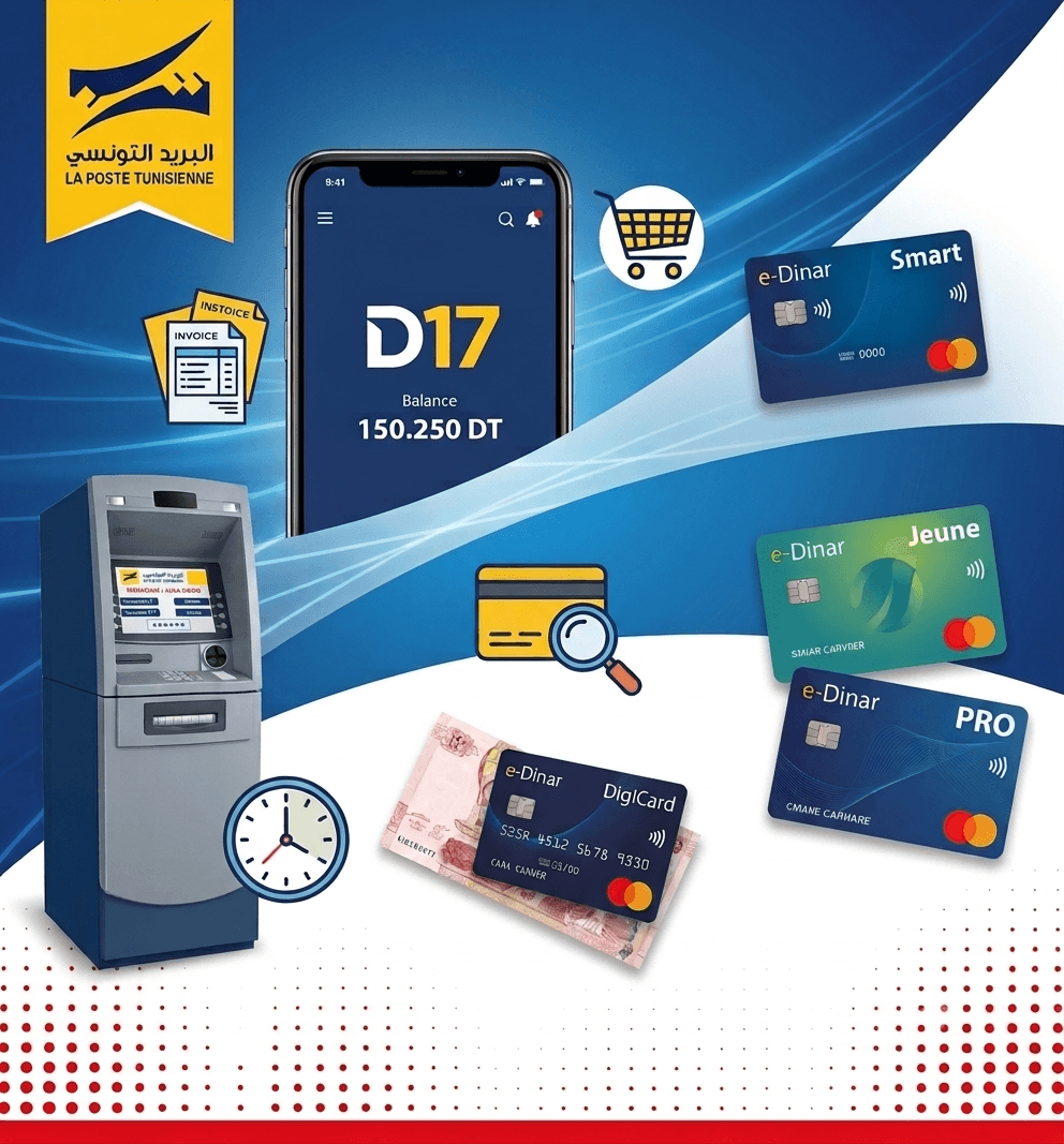 دليل شامل للحصول على بطاقة D17 من البريد التونسي